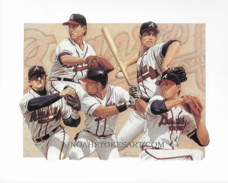 1993 Atlanta Braves All-Stars – NOAH STOKES ART