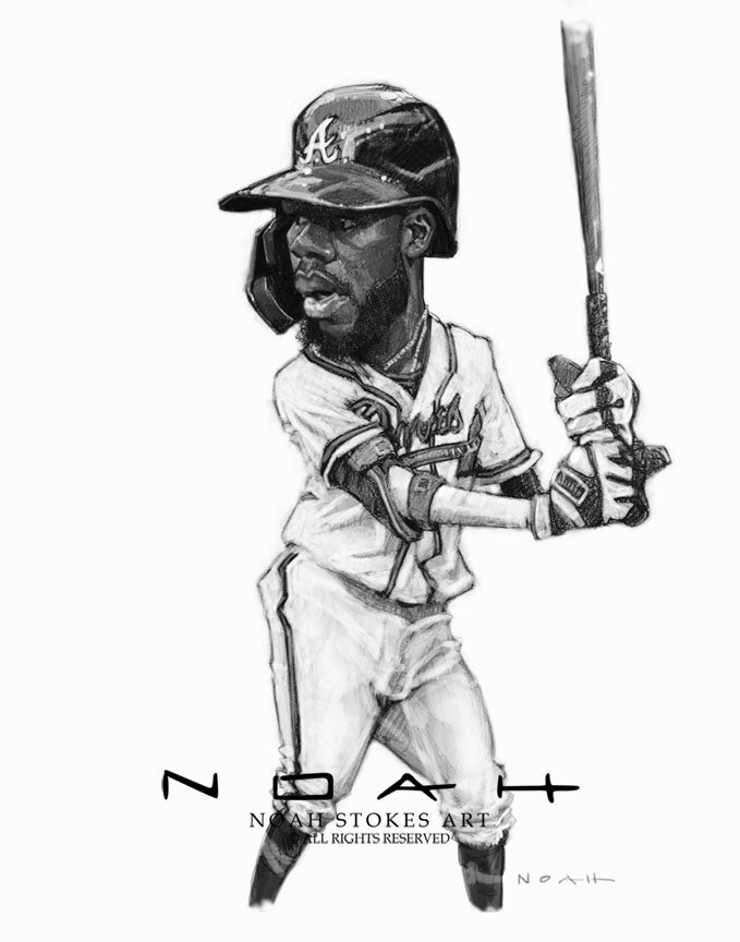 Michael Harris II Poster Atlanta Braves MLB Baseball Framed 